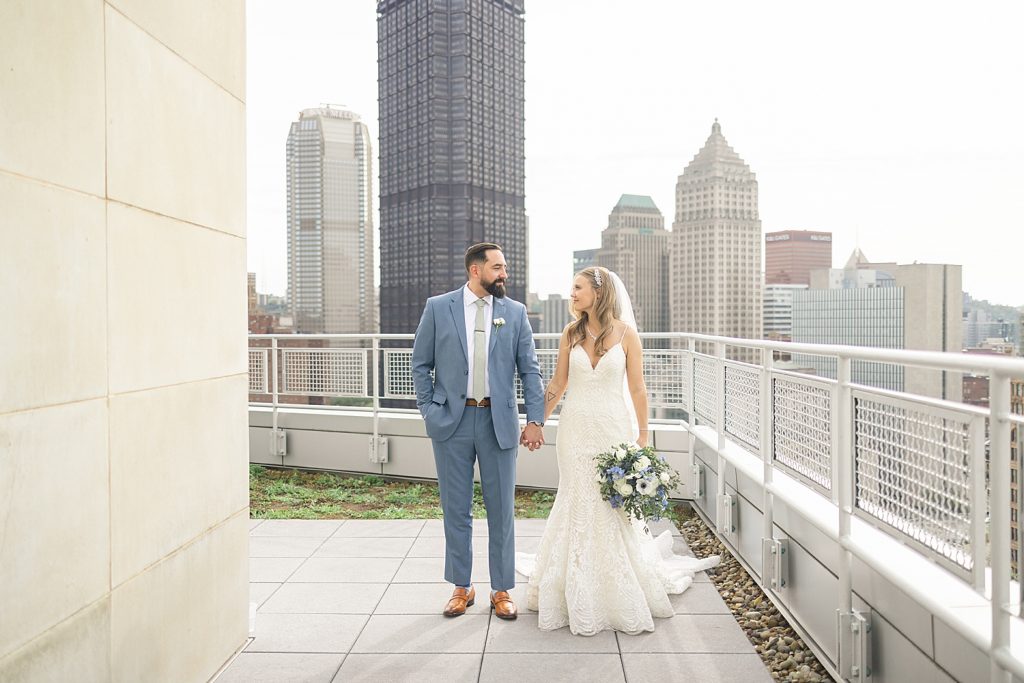 Sage Green & Dusty Blue Energy Innovation Center Wedding | Burgh Brides | Danielle Durbin Film & Photo