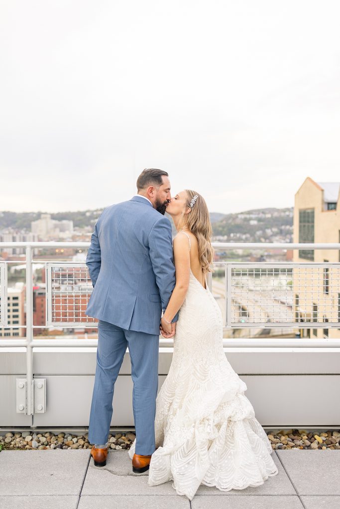Sage Green & Dusty Blue Energy Innovation Center Wedding | Burgh Brides | Danielle Durbin Film & Photo