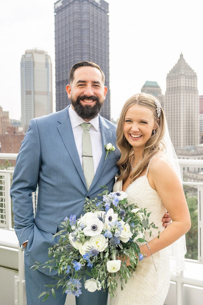 Sage Green & Dusty Blue Energy Innovation Center Wedding | Burgh Brides | Danielle Durbin Film & Photo