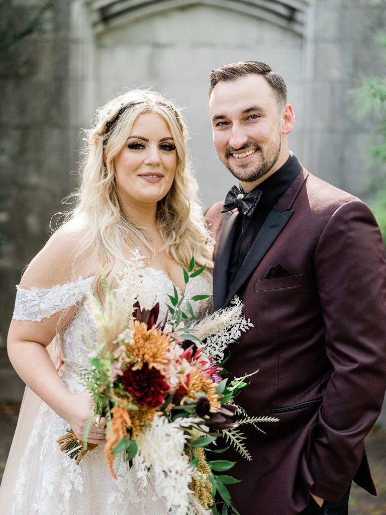 Boho Maroon & Peach MuseumLab Wedding | Burgh Brides | Frank Vilsack Photography