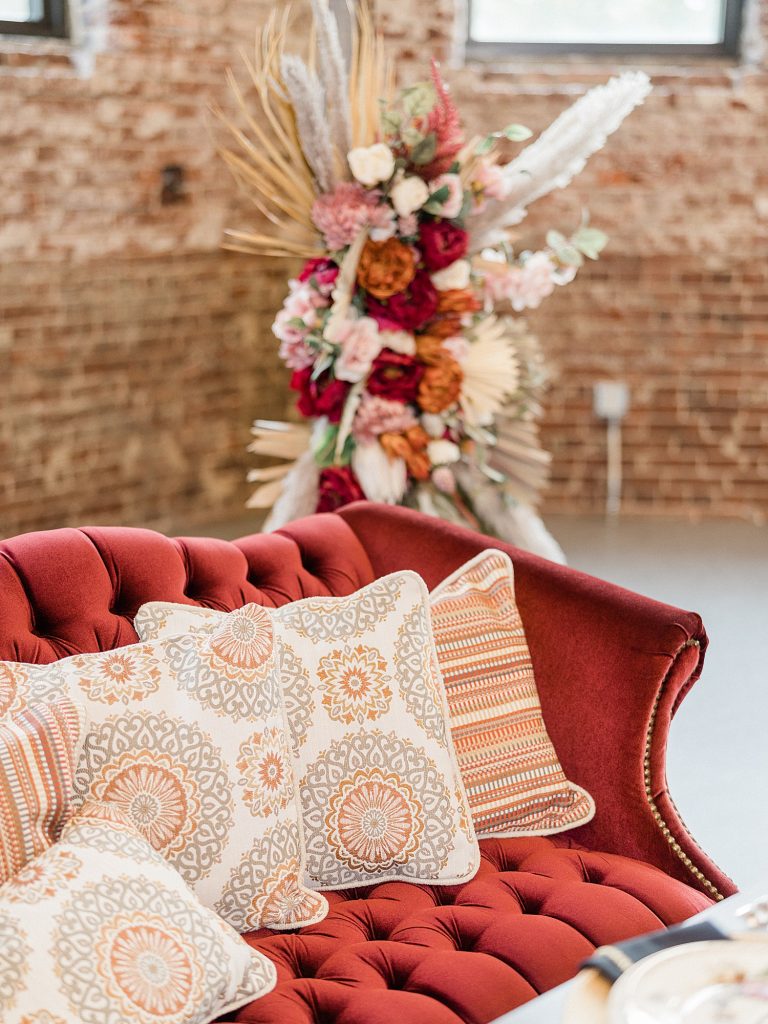 Boho Maroon & Peach MuseumLab Wedding | Burgh Brides | Frank Vilsack Photography