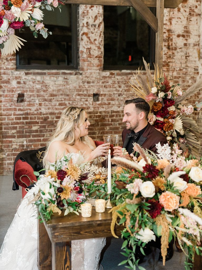 Boho Maroon & Peach MuseumLab Wedding | Burgh Brides | Frank Vilsack Photography