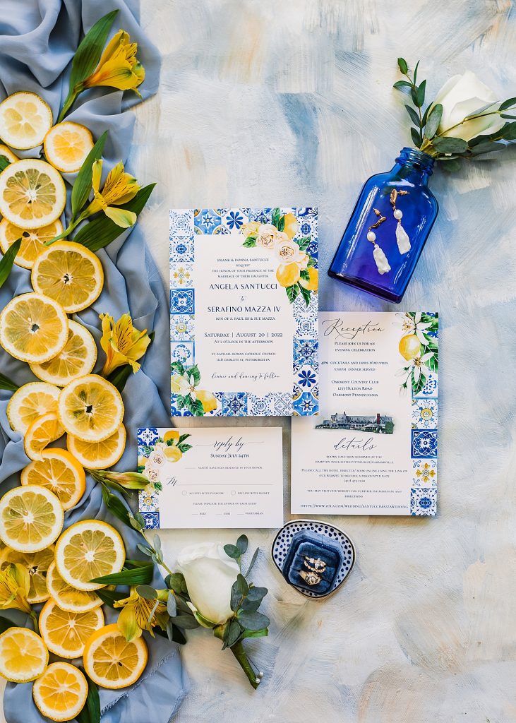 Amalfi Coast Inspired Wedding at Oakmont Country Club | Burgh Brides