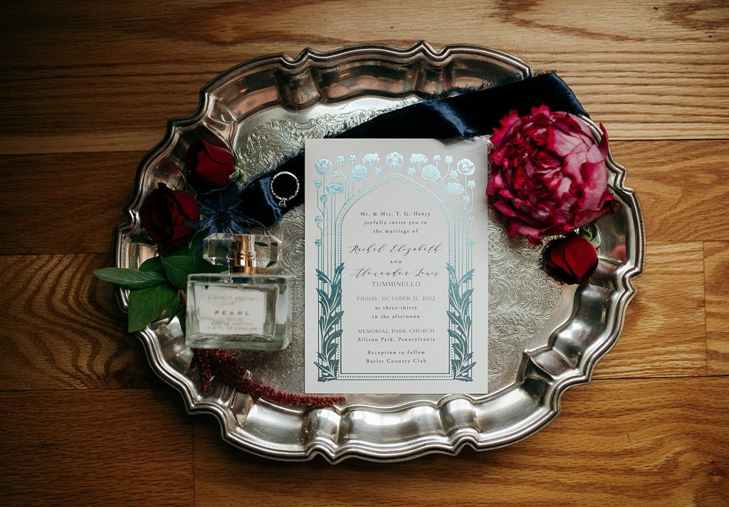 Dusty Blue & Berry Wedding at the Butler Country Club | Burgh Brides | Carly K Photography