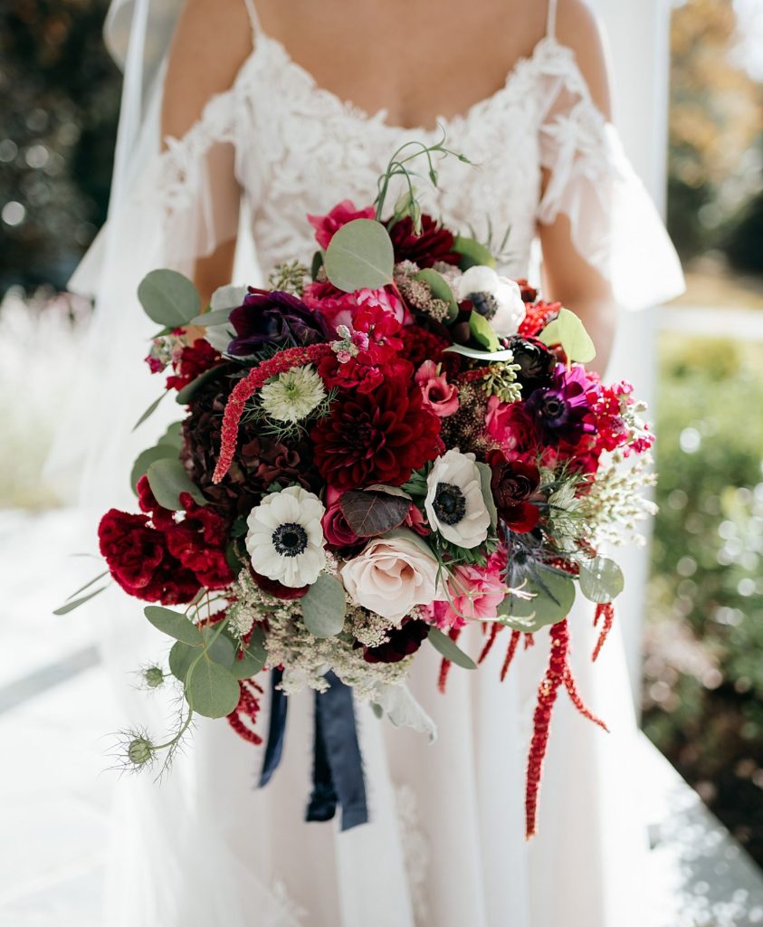 Dusty Blue & Berry Wedding at the Butler Country Club | Burgh Brides | Carly K Photography