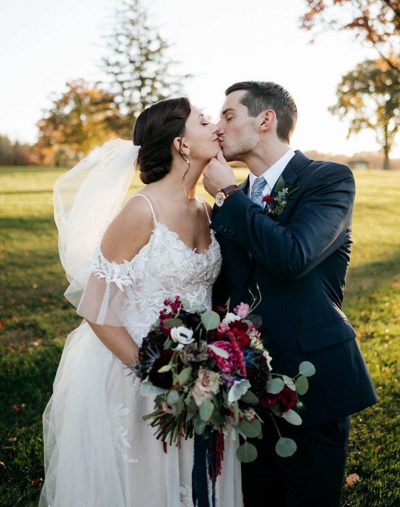 Dusty Blue & Berry Wedding at the Butler Country Club | Burgh Brides | Carly K Photography