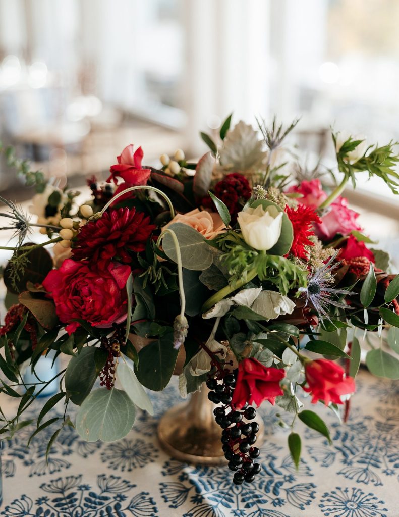 Dusty Blue & Berry Wedding at the Butler Country Club | Burgh Brides | Carly K Photography